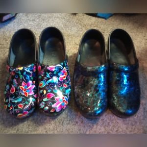 2 pairs of dansko nursing shoes size 8